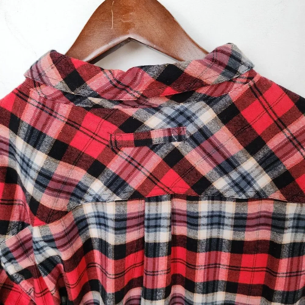 Legendary Whitetails Men's 2XT Flannel Shirt Red Black Plaid Lined Big Tall